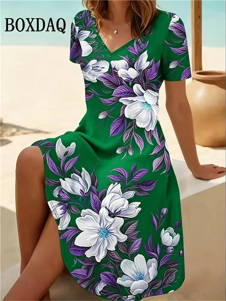 Summer Upf Clothing - 6XL Plus Size Women Dresses Summer