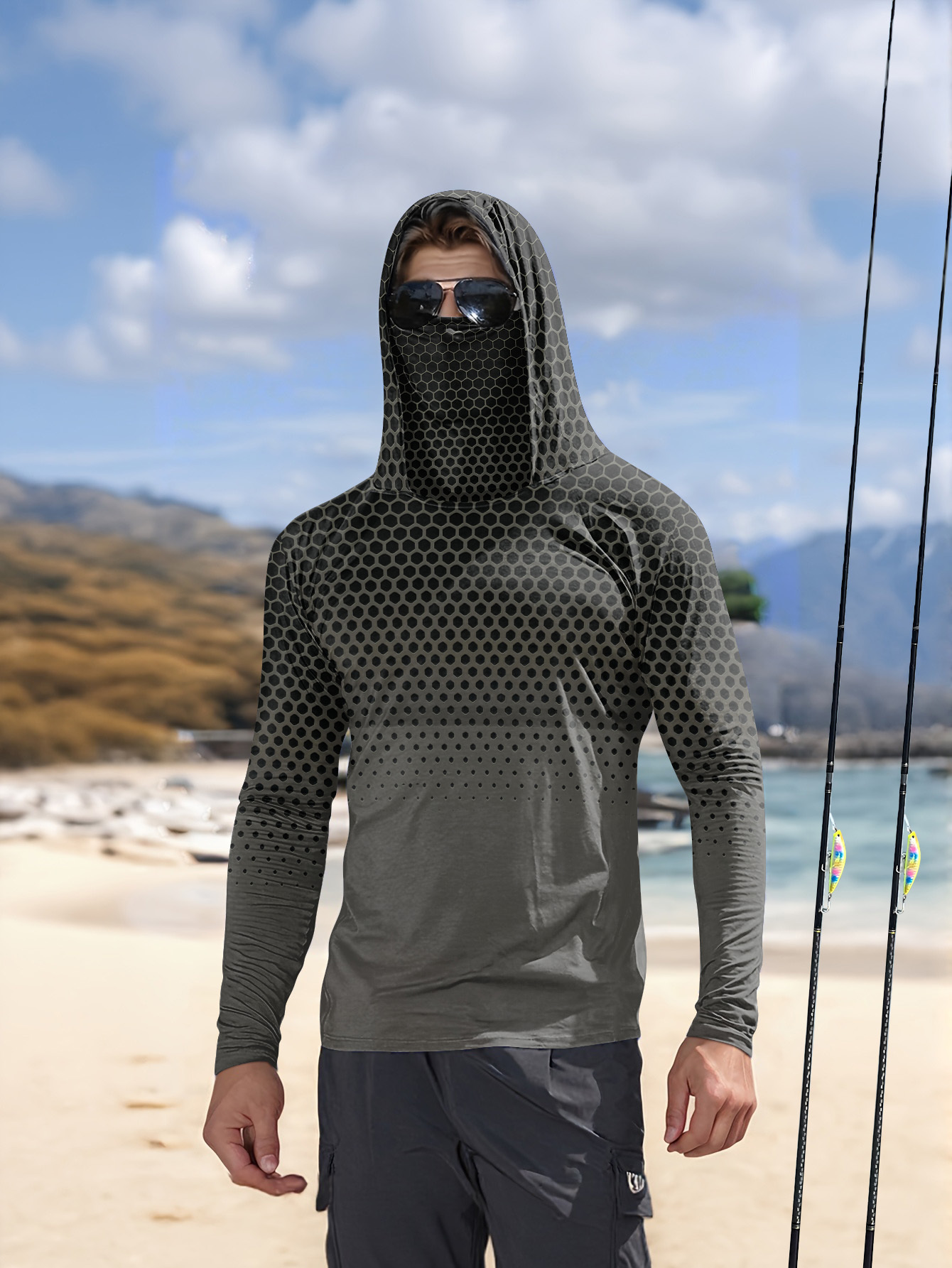 Summer Clothing Essentials - Men Summer UPF50+ Fishing Hoodie With