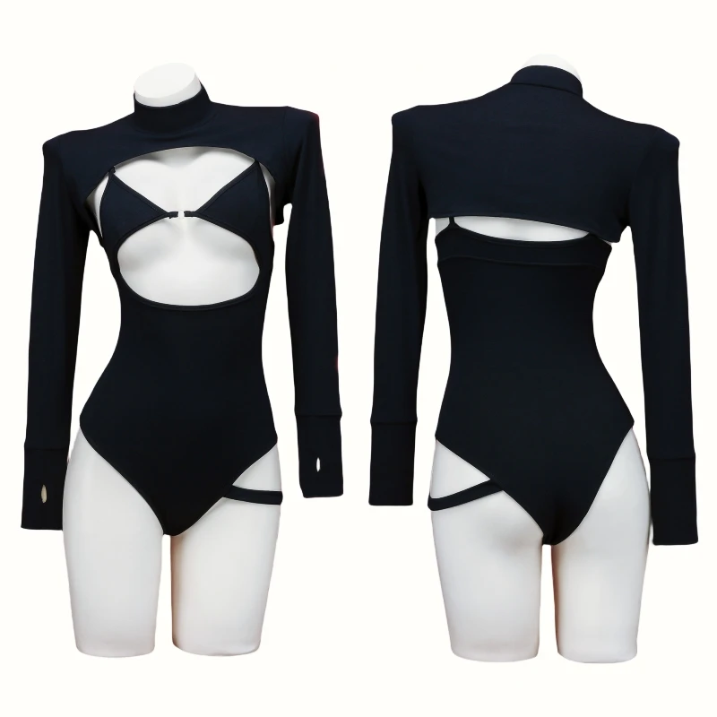 Anime Gothic  Hollow Out Sleev - огляд і ціна Romper Playsuit Women
