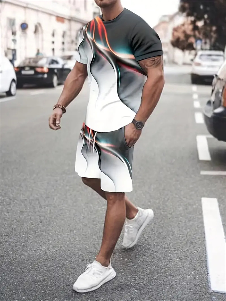 Men Women Gradient Texture T-s - огляд і ціна Summer Clothing Styles