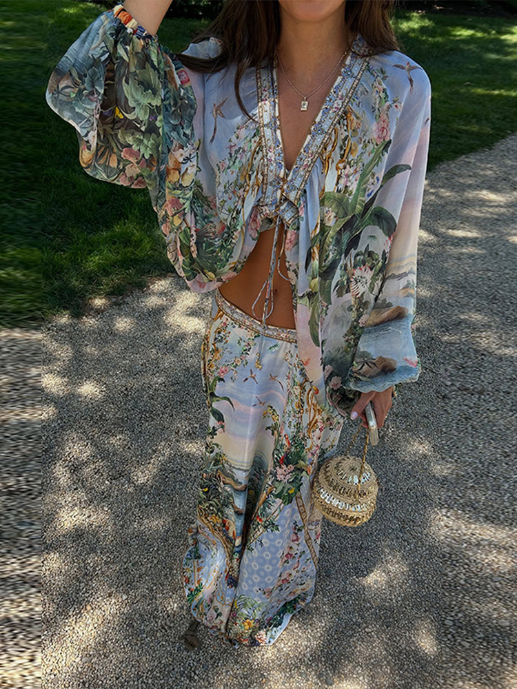 Beach Bohemian Floral Matching - огляд і ціна Summer Clothing Vacation