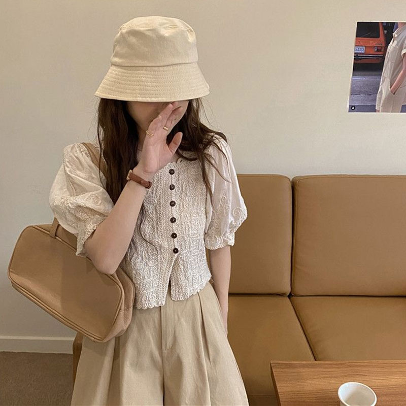 French Style Lace Square Colla - огляд і ціна Summer Clothing In French