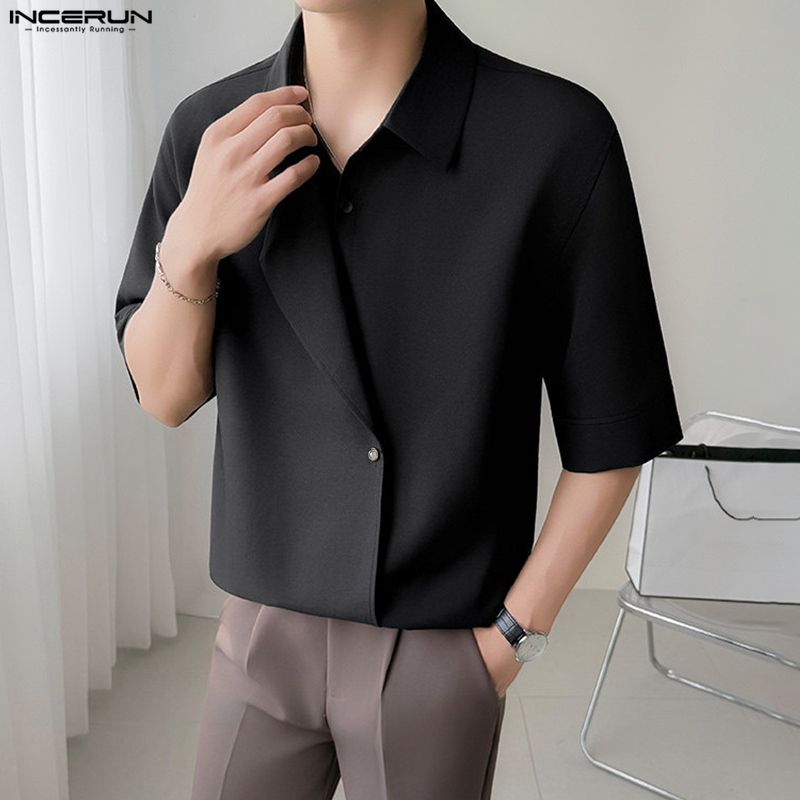 2026 Men Shirt Solid Color Lap - огляд і ціна Summer Clothing Colors 2026