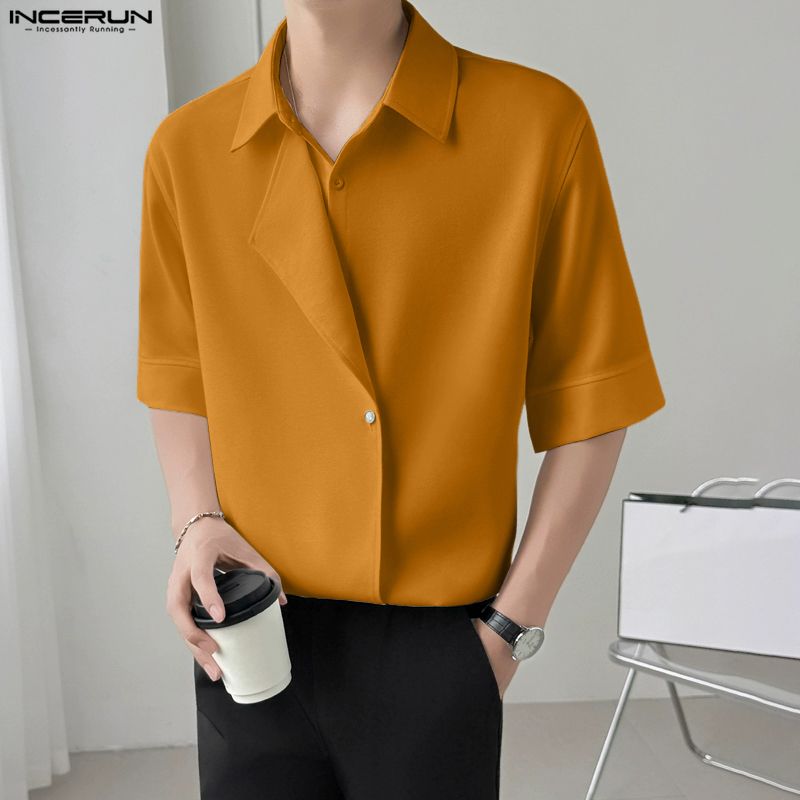 2026 Men Shirt Solid Color Lap - огляд і ціна Summer Clothing Colors 2026