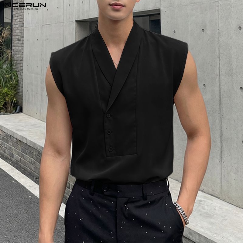 INCERUN Men Tank Tops Solid Co - огляд і ціна Summer Clothing Colors 2026