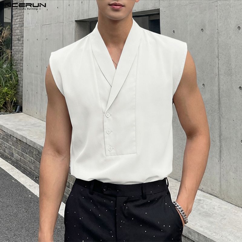 INCERUN Men Tank Tops Solid Co - огляд і ціна Summer Clothing Colors 2026