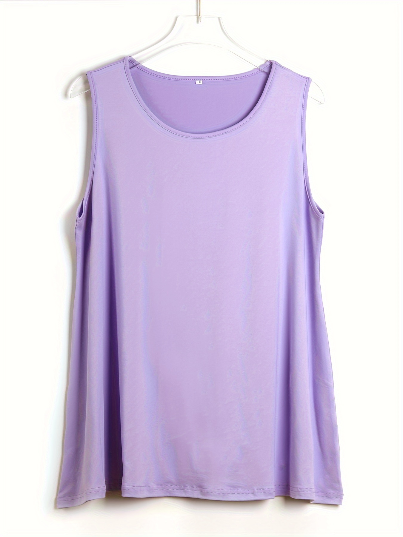 Plus Size Simple Solid Tank To - огляд і ціна Summer Upf Clothing