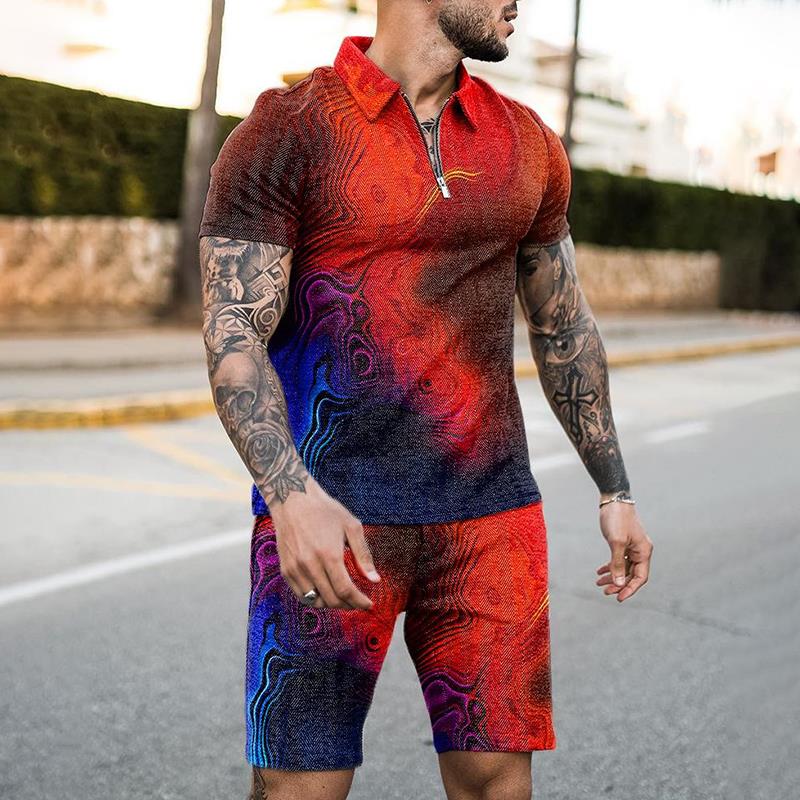 Summer Zipper Polo Shirt Suit  - огляд і ціна Summer Clothing Styles