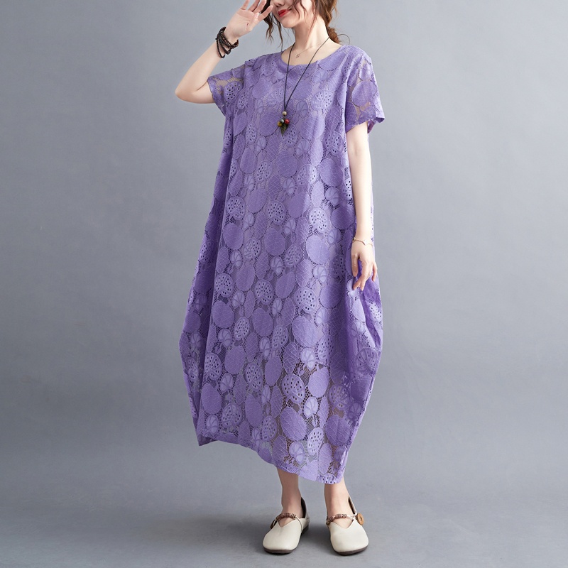 Casual Lace Hollow out Long Dr - огляд і ціна Summer Upf Clothing