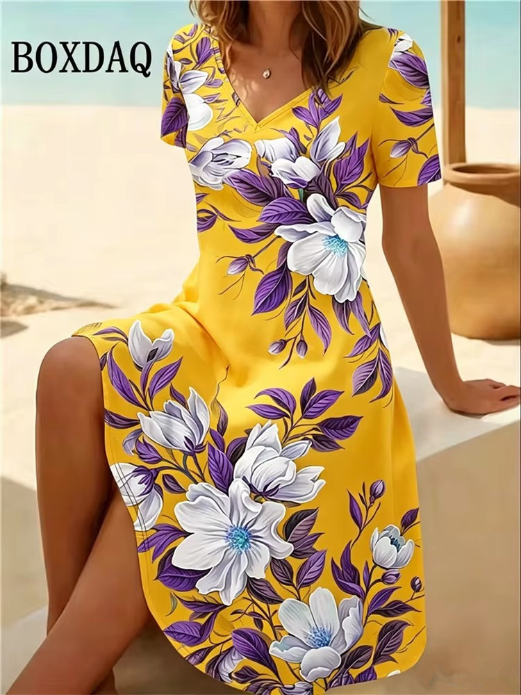 6XL Plus Size Women Dresses Su - огляд і ціна Summer Upf Clothing
