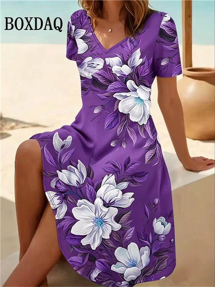 6XL Plus Size Women Dresses Su - огляд і ціна Summer Upf Clothing