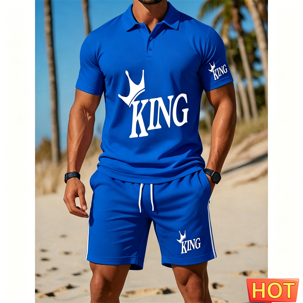 Men's short-sleeved suit set - - огляд і ціна Summer Clothing Vacation
