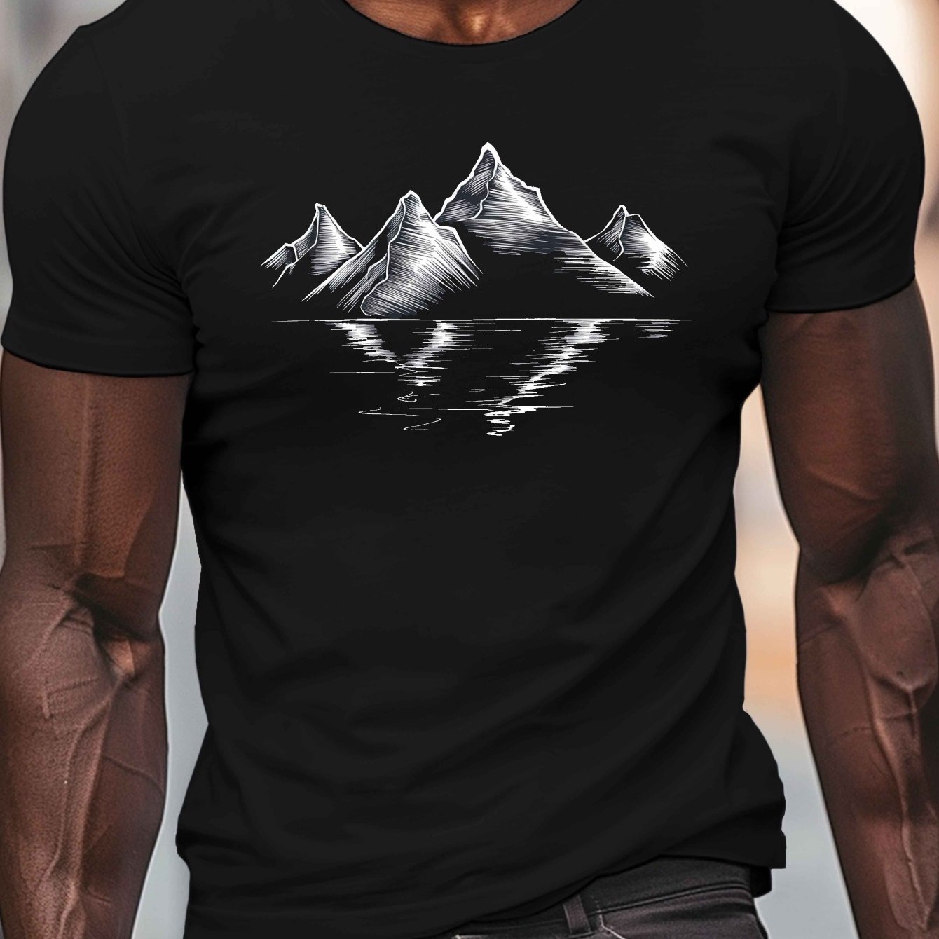 Men's Casual Royal T-Shirt wit - огляд і ціна Summer Clothing Range