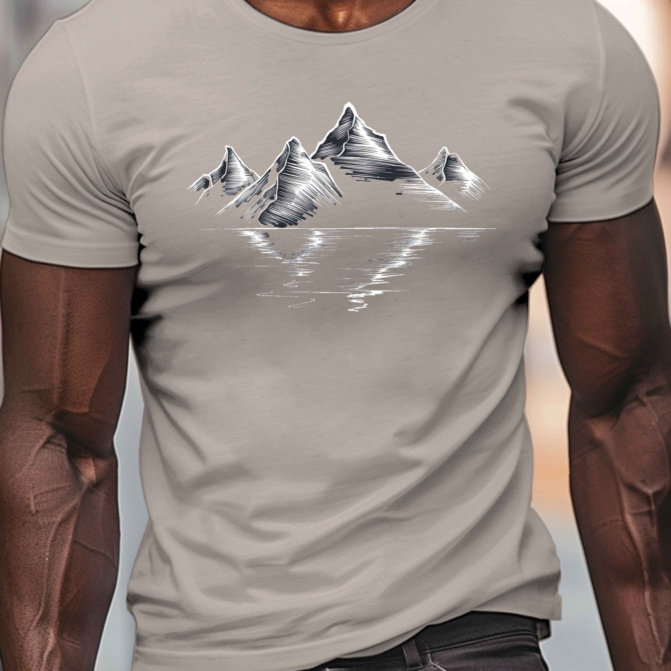 Men's Casual Royal T-Shirt wit - огляд і ціна Summer Clothing Range