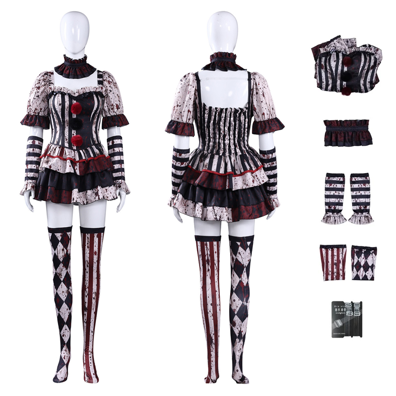 Women Clown Cosplay Costume Ci - огляд і ціна Romper Playsuit Women