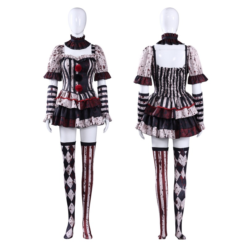Women Clown Cosplay Costume Ci - огляд і ціна Romper Playsuit Women
