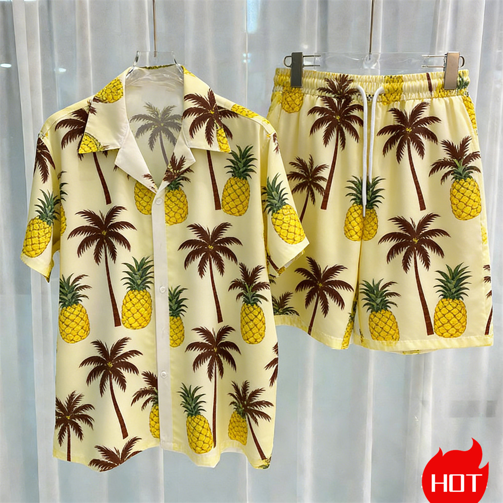 Summer Men's Shirt Sets Plants - огляд і ціна Summer Clothing Vacation
