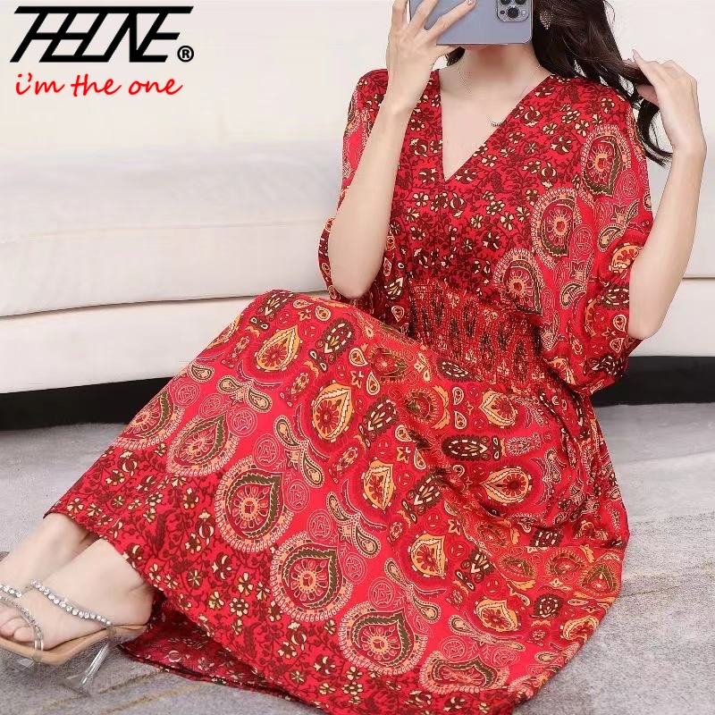 Women Dress Summer 2024 Maxi L - огляд і ціна Indian Summer Vintage Clothing