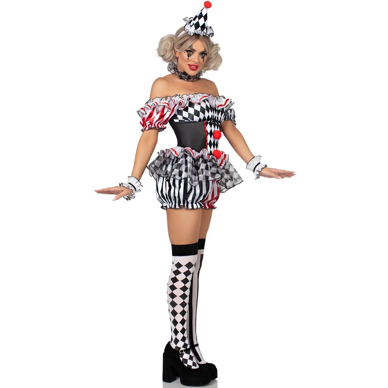 Women Clown Cosplay Costume Ci - огляд і ціна Romper Playsuit Women