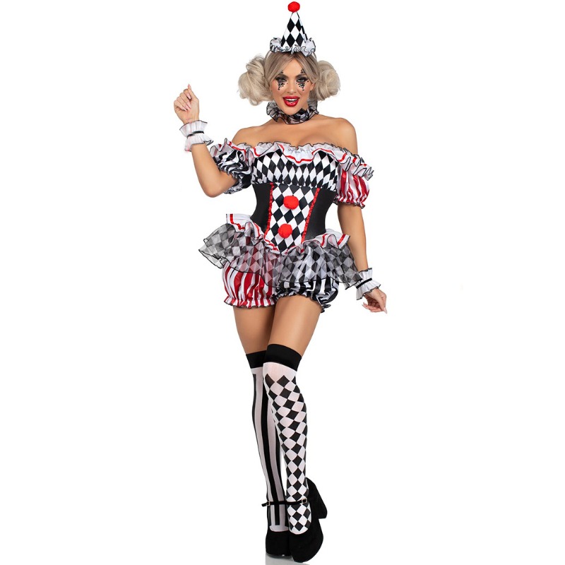 Women Clown Cosplay Costume Ci - огляд і ціна Romper Playsuit Women