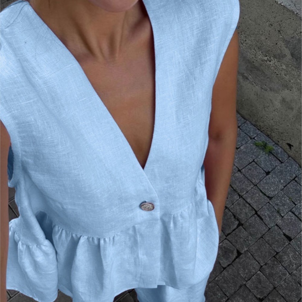 Casual Sleeveless Vest V Neck  - огляд і ціна Zara Summer Clothing For Women