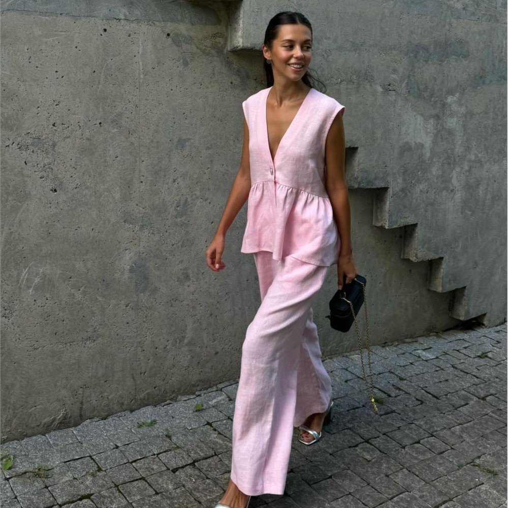Casual Sleeveless Vest V Neck  - огляд і ціна Zara Summer Clothing For Women